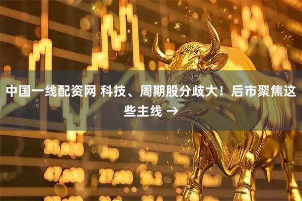 中国一线配资网 科技、周期股分歧大！后市聚焦这些主线 →
