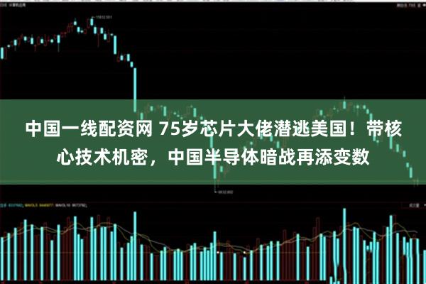 中国一线配资网 75岁芯片大佬潜逃美国！带核心技术机密，中国半导体暗战再添变数