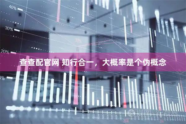 查查配官网 知行合一，大概率是个伪概念